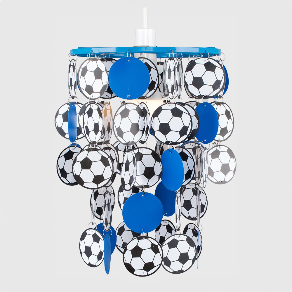 ValueLights Football Blue and White Droplet Ceiling Pendant Lamp Shade Image 4