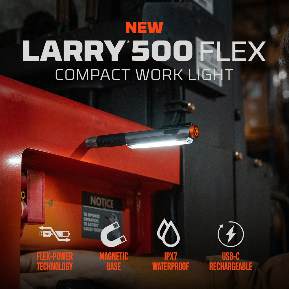 Nebo Lil Larry 500 Flex 500 Lumens Rechargeable COB Pocket Work Light Image 6