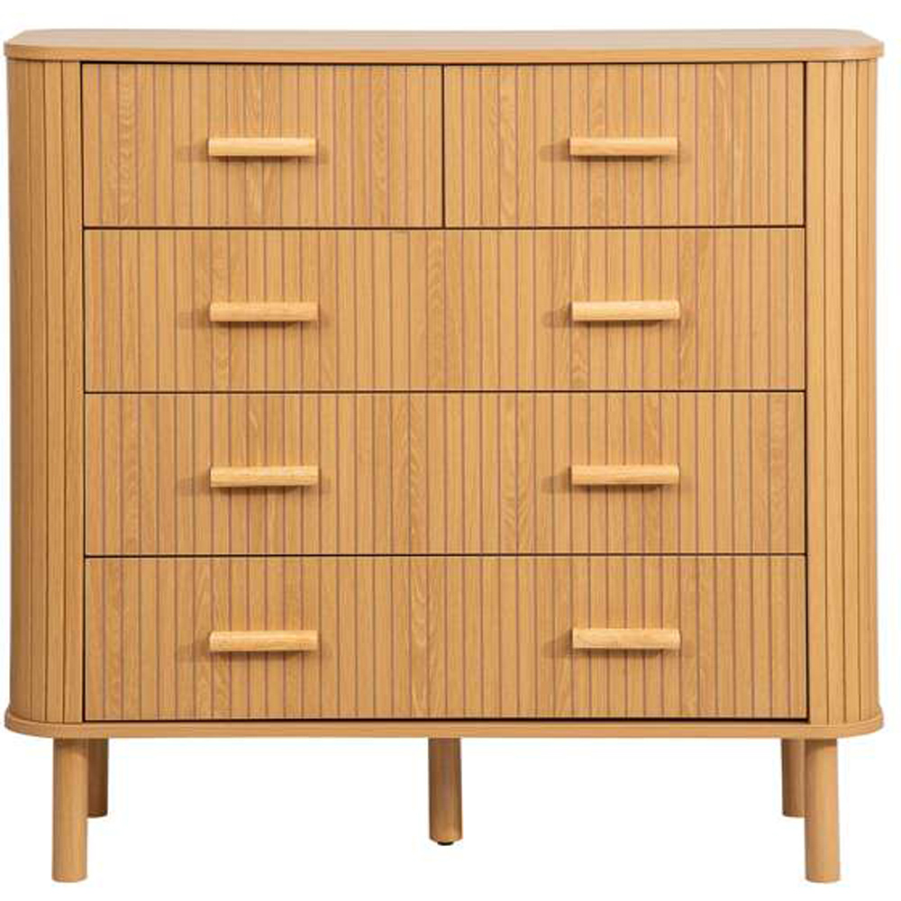 Birlea Axel 5 Drawer Fluted Chest of Drawers Image 3