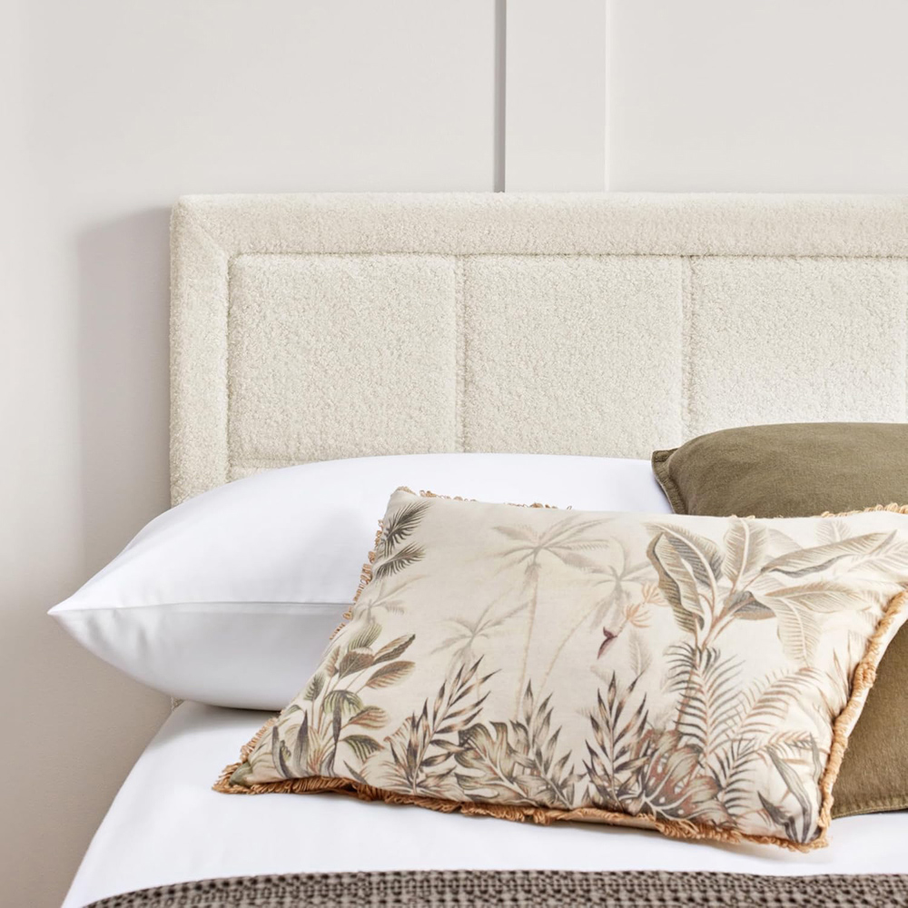 Home Treats King Size Boucle Plush Ottoman Storage Bed Image 2