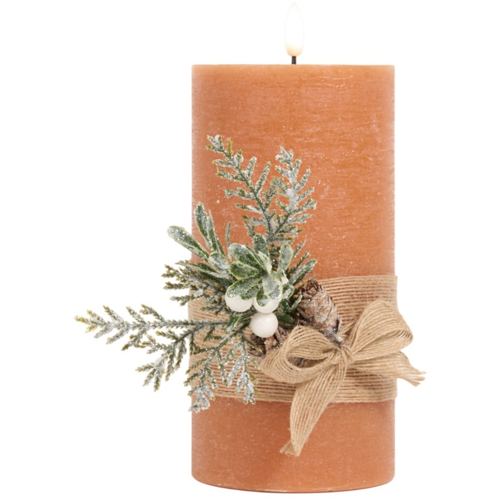 Hessian Pine LED Candle Image 5