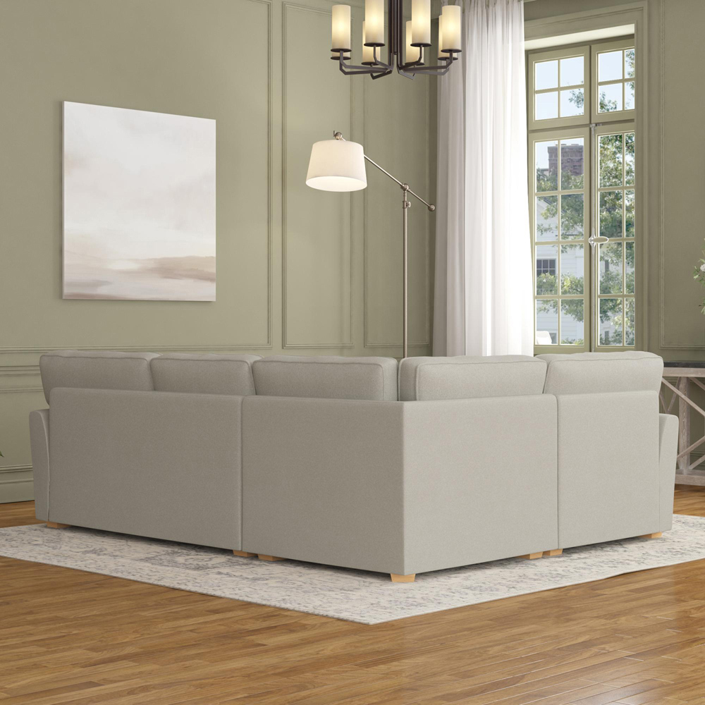 Wendleberry 3 Seater Venice Mink Fixed Back Left Hand Corner Sofa Image 6