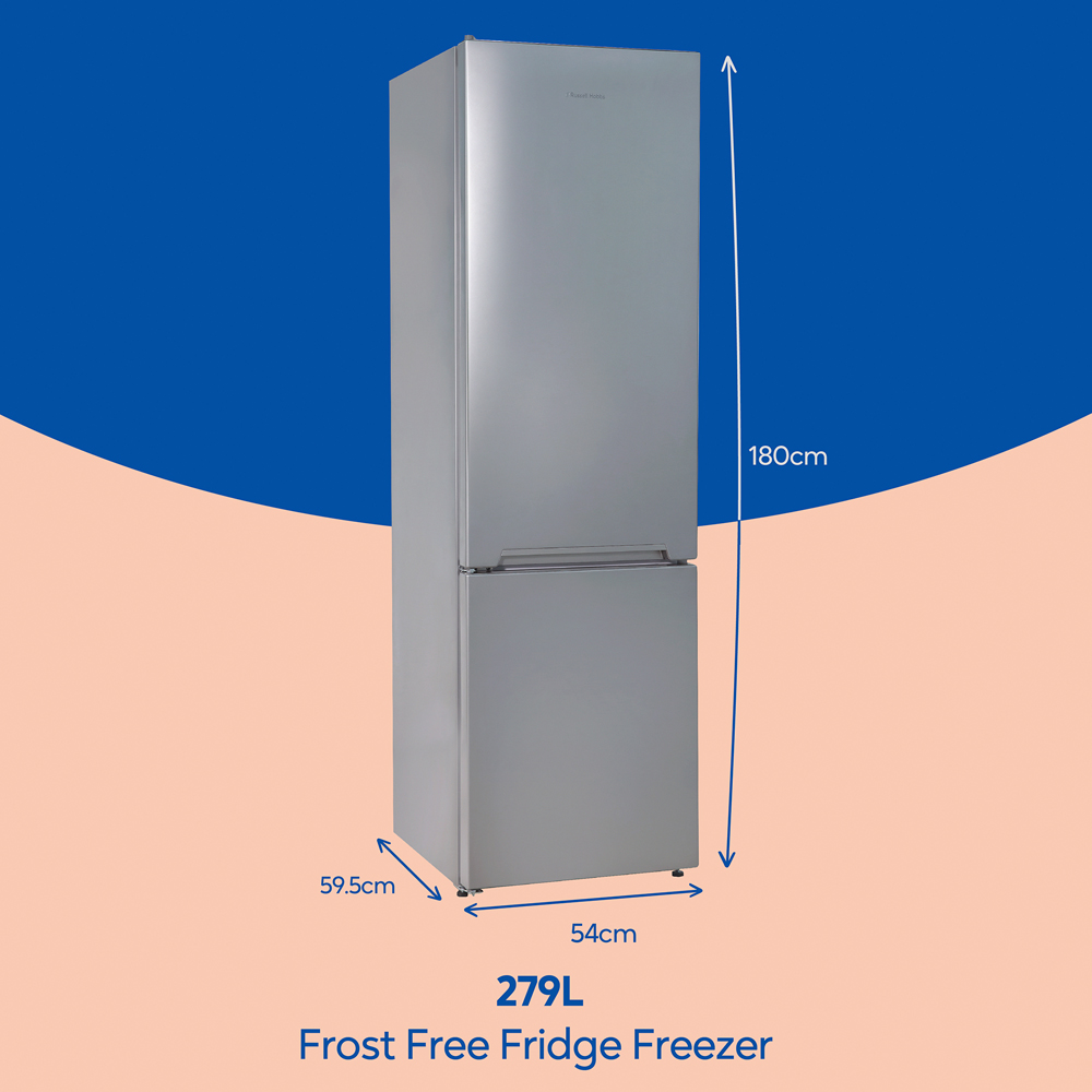Russell Hobbs RH180FFFF551E1S Silver Frost Free 279L Fridge Freezer Image 9