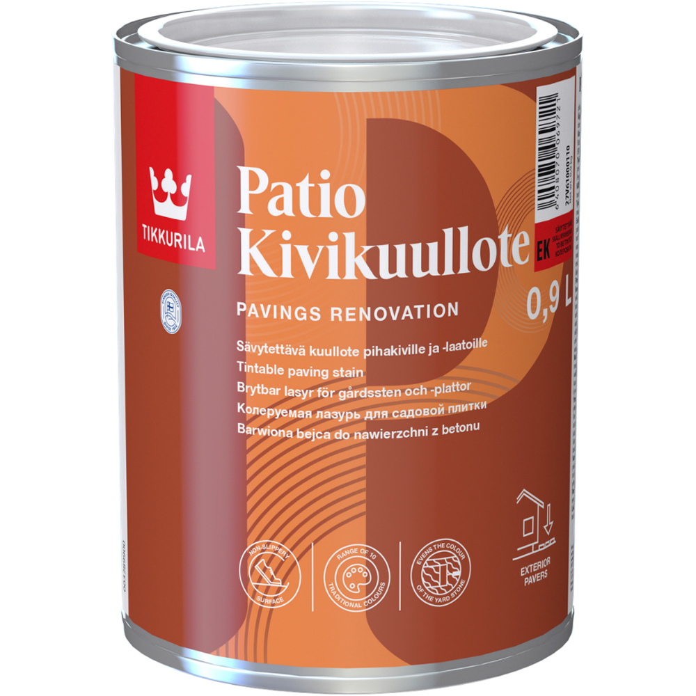 Tikkurila Patio Kivikuullote EK03 Patio Paving Stain 1L Image 2