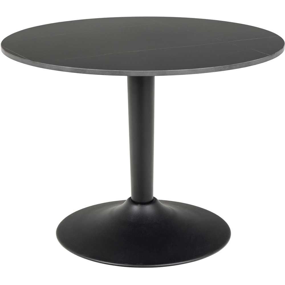 Florence Malta Black Ceramic Round Coffee Table Image 2
