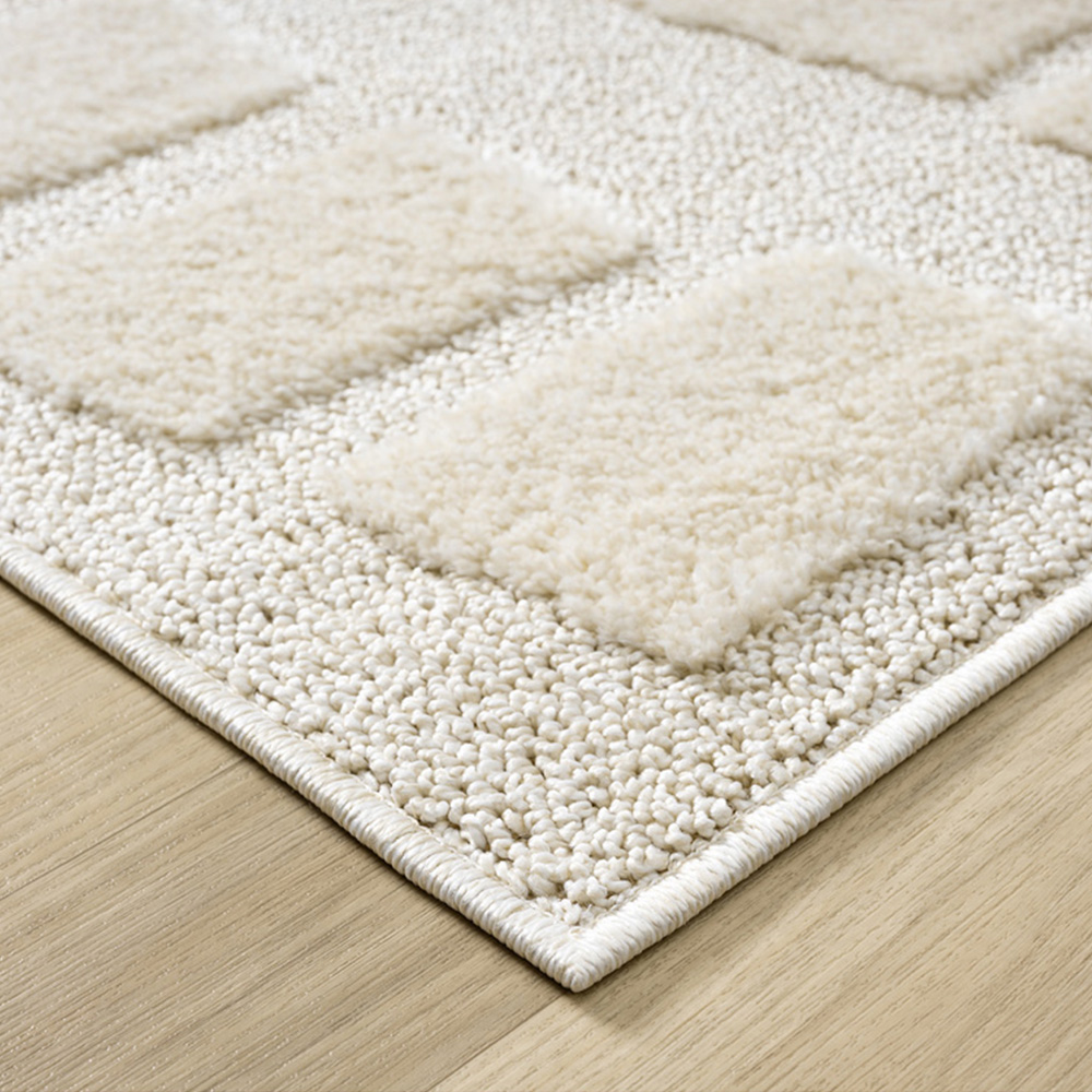 Desire Rugs Isabella Cream Embossed Cobble Rug 200 x 290cm Image 3