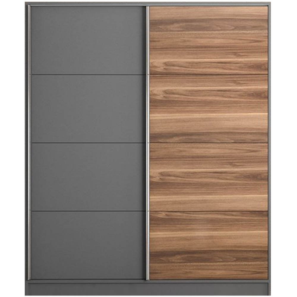 Evu MILANO 2 Door Anthracite Sliding Wardrobe Image 2