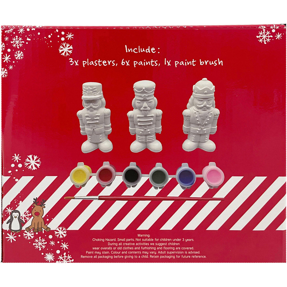 Mini Nutcracker Plaster Set - White Image 4