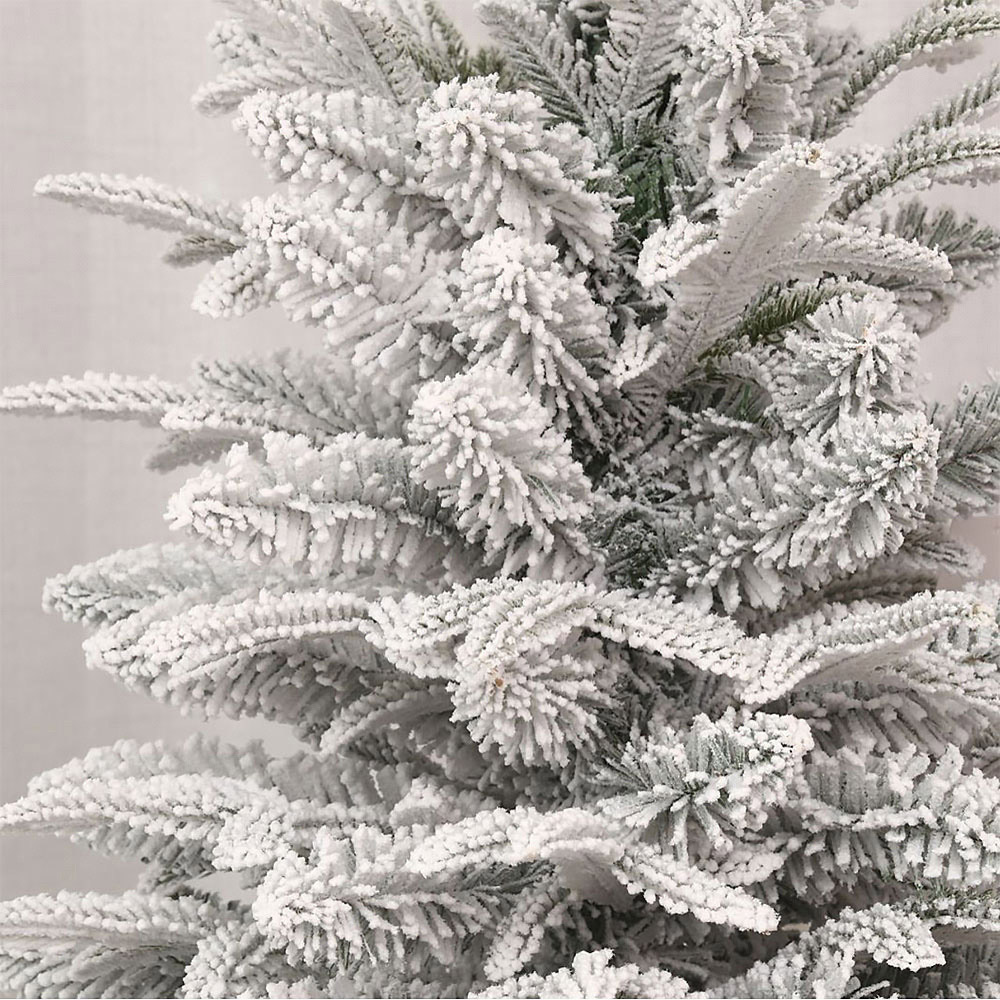 Living and Home X-Frame Stand Snow-Flocked PE Christmas Tree 5.9ft Image 5