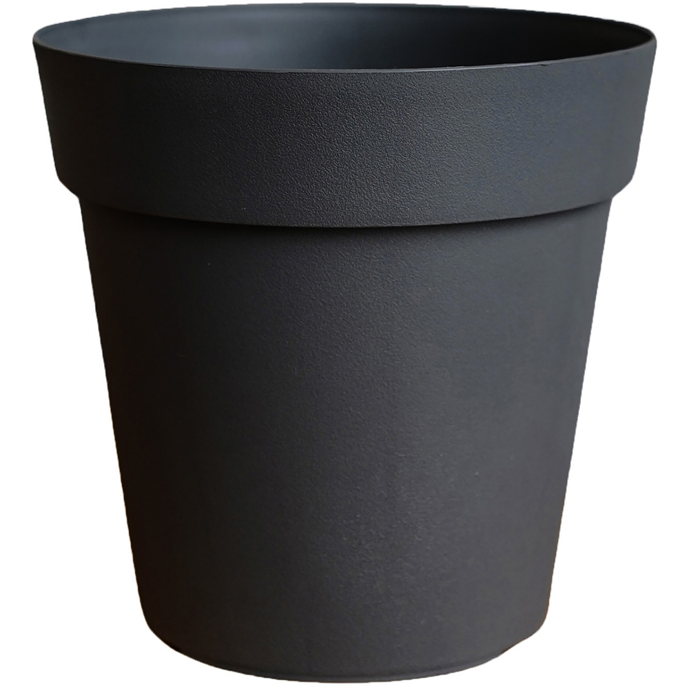 Ivyline Cleo Anthracite Planter with Wheels 40cm Image 1