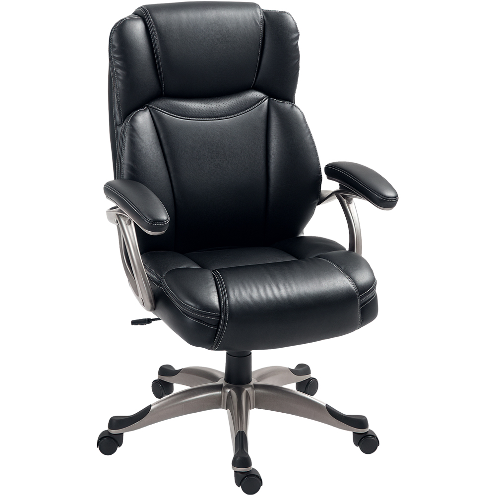 Portland Black PU Leather Tilting Executive Office Chair Image 2