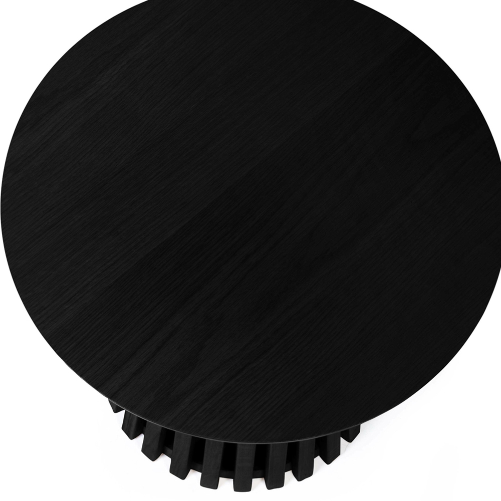 Julian Bowen Ollie Black Round Lamp Table Image 6