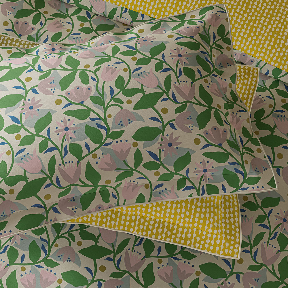 Scion Dancing Daisies Lavender and Honey King Size Duvet Set Image 5