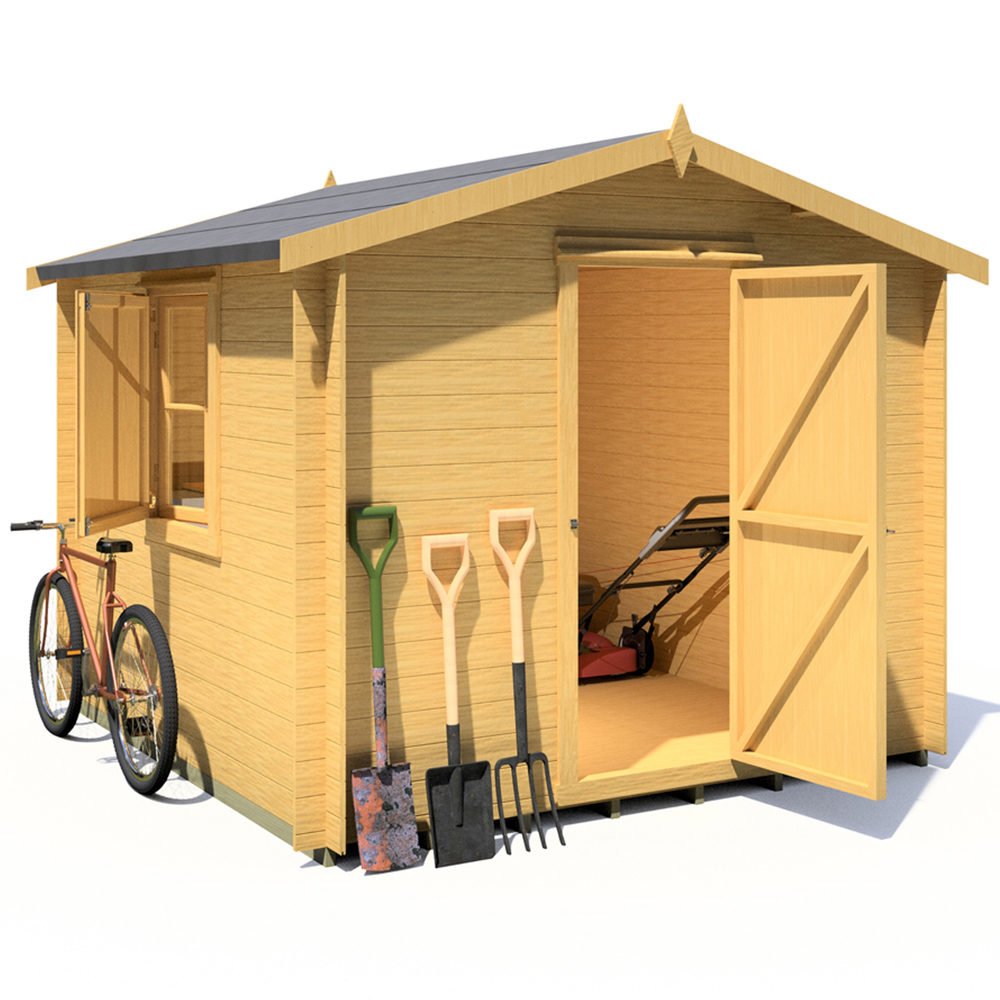 Shire Camelot 9 x 9ft Wooden Log Cabin Image 3