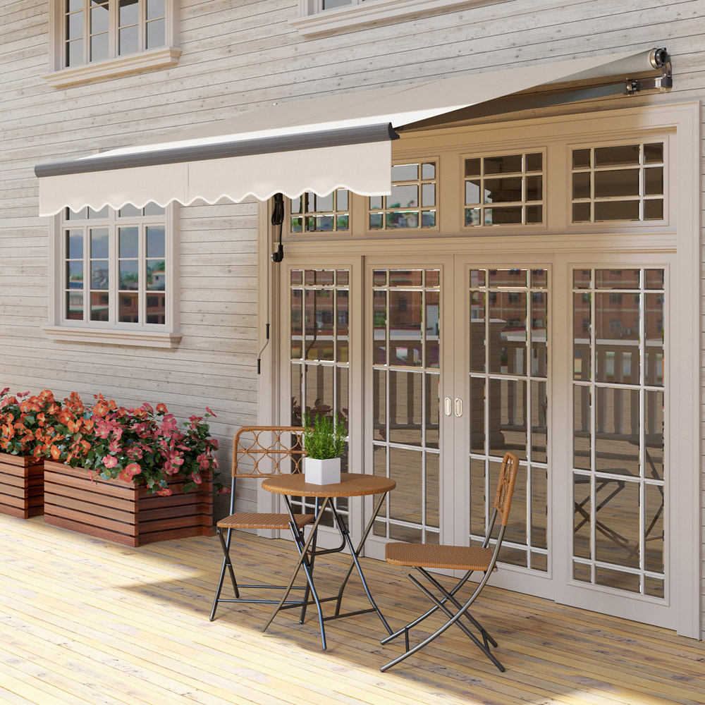 Outsunny 3.5 x 2.5m Beige Electric Retractable Awning Image 4