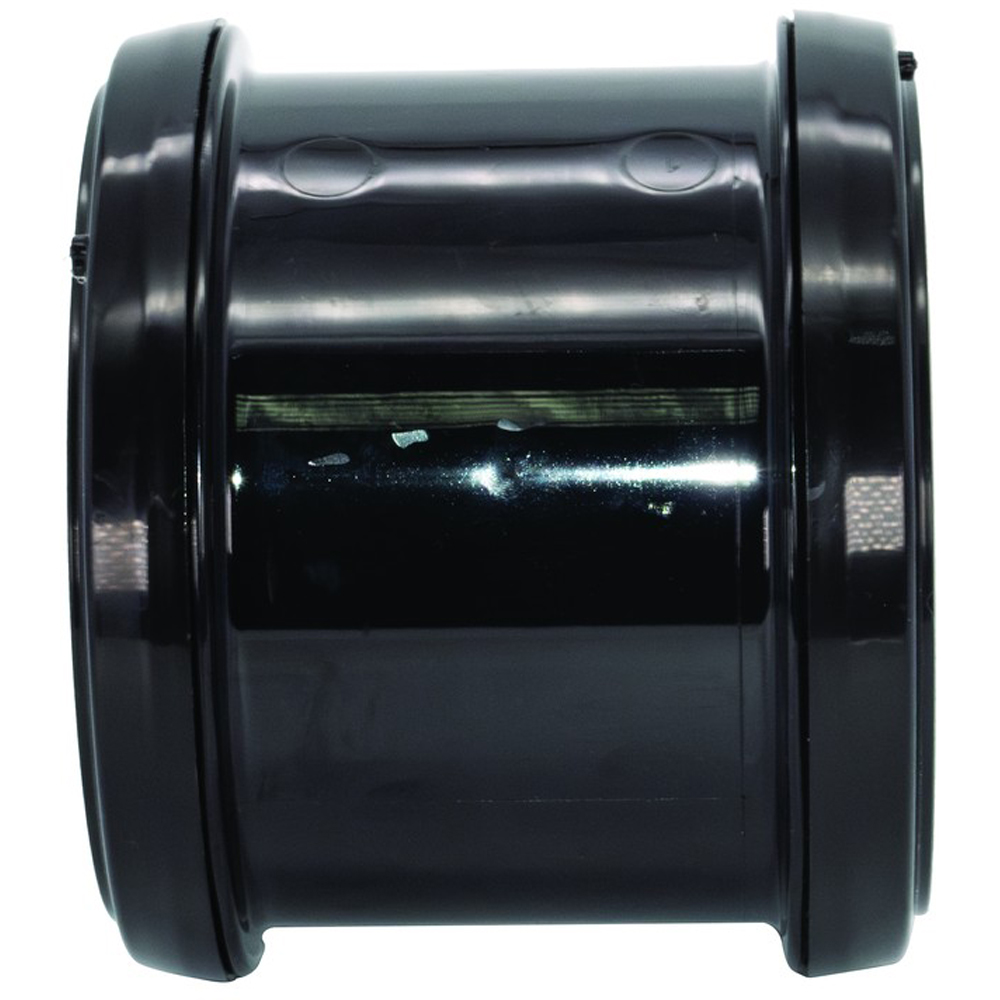 FloPlast Ring Seal Soil Coupling Double Socket Black 110mm Image 4
