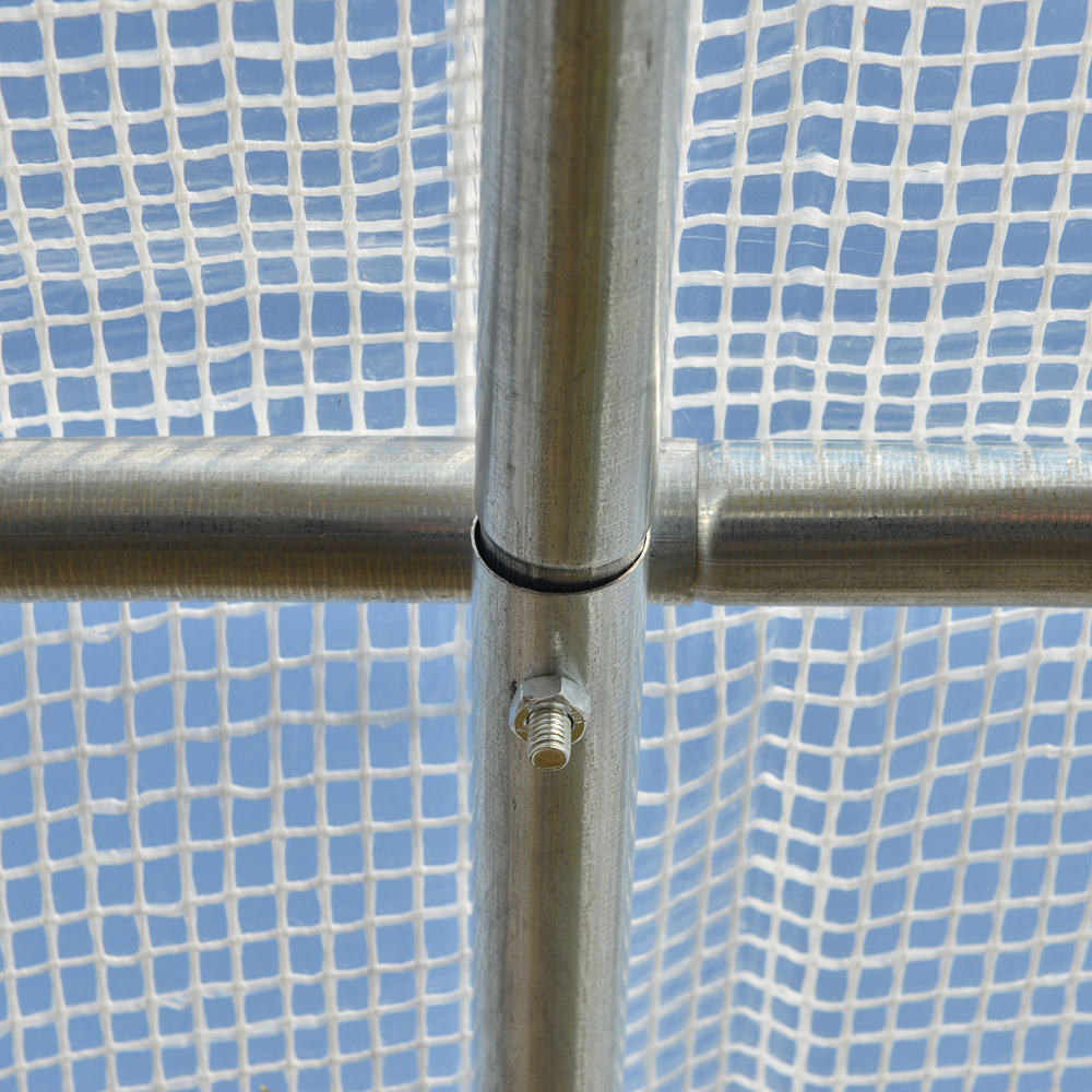 Outsunny White 9.5 x 6.5ft Polytunnel Greenhouse Image 3