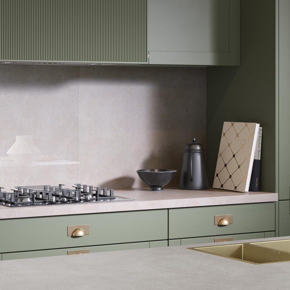 Omega Modern Terrazzo Dune Laminate Square Edge Breakfast Bar 4100 x 900 x 38mm Image 6
