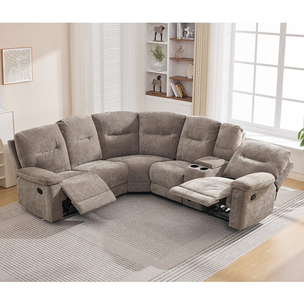 Carrington Corner Sofa Brown Image 8