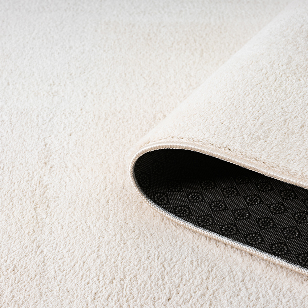 Desire Rugs Comfy Cream Anti Slip Felt Backing Round Rug 100cm Image 3