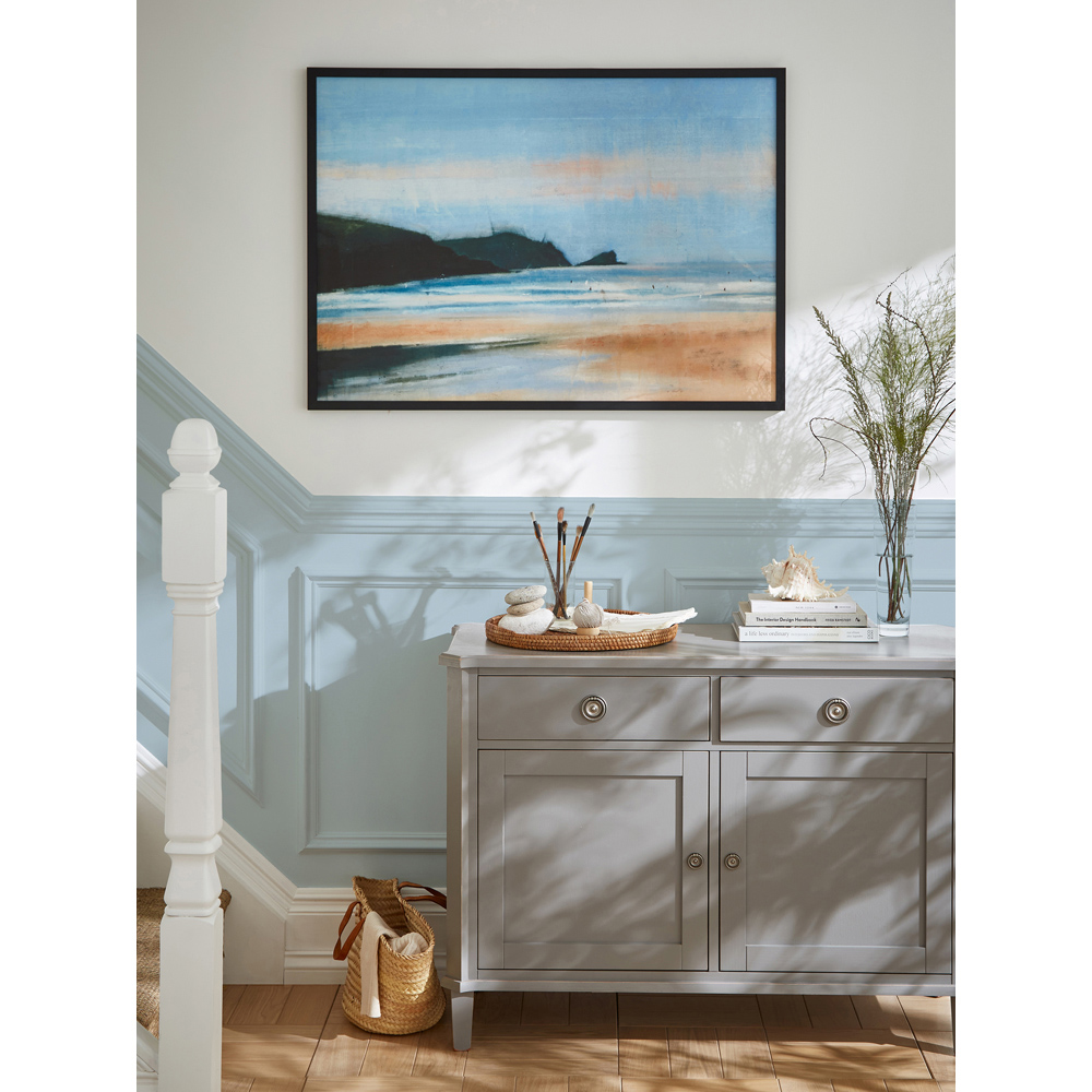 Laura Ashley Coastal Breeze Black Frame Wall Art 50 x 70cm Image 2