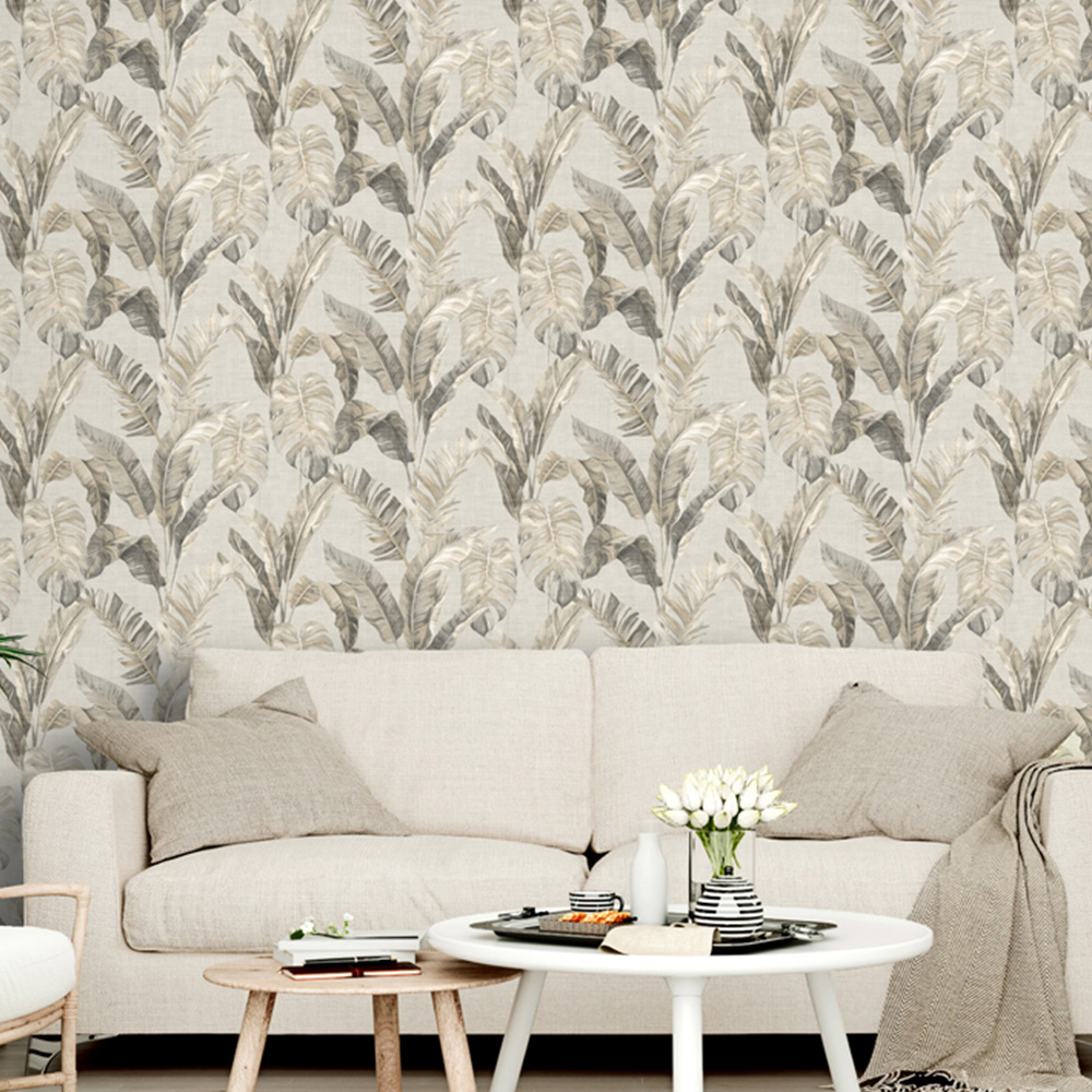 Arthouse Palm Springs Taupe Wallpaper Image 4