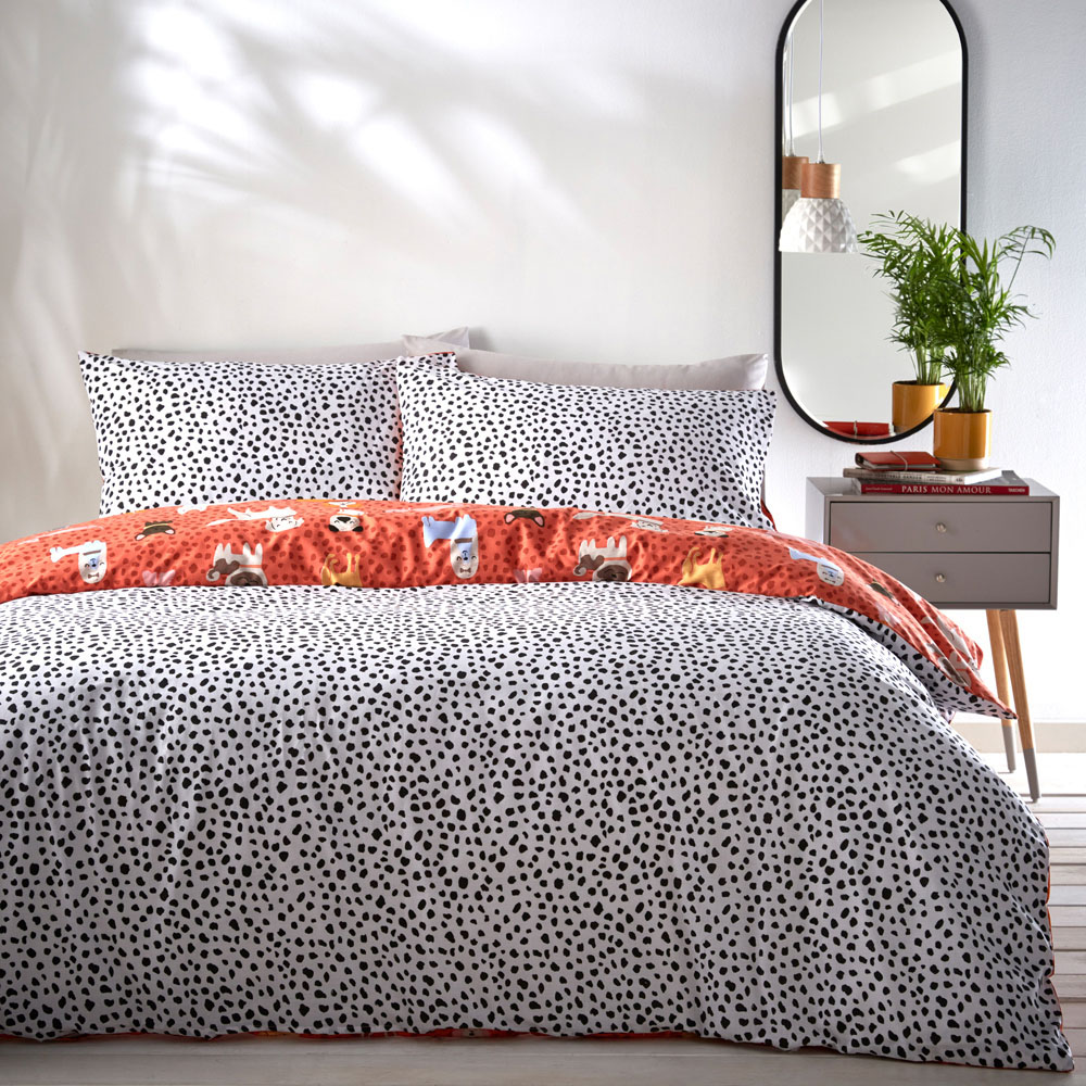 furn. Woofers Double Coral Duvet Set Image 4