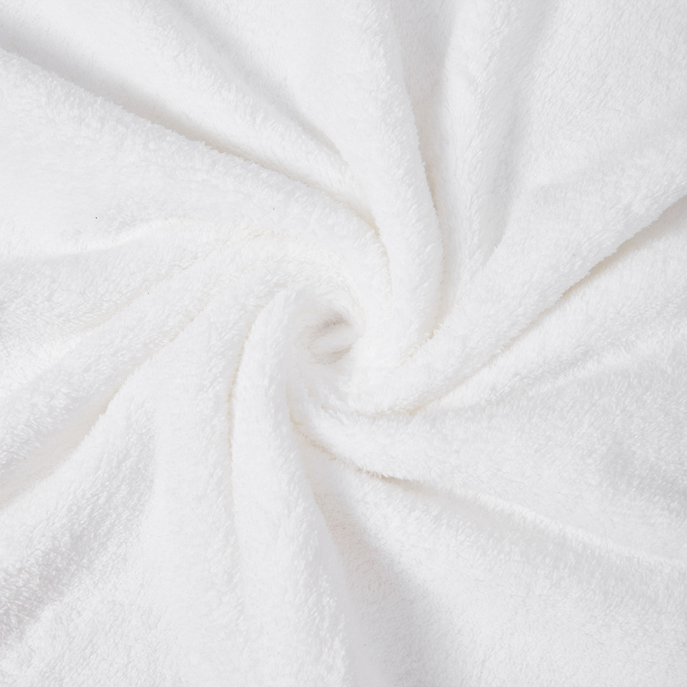 Living and Home Soft Polyester White Gold Line Bath Towel Set of 3 Image 4