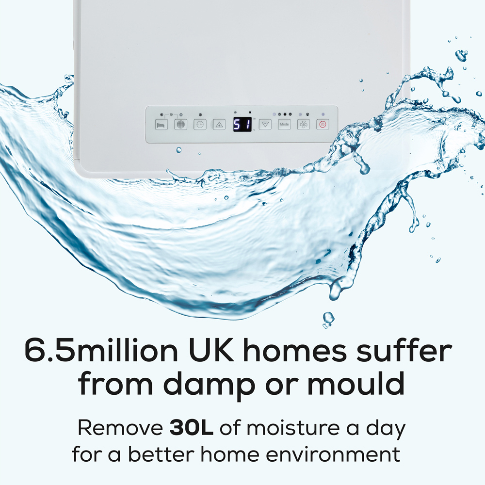 TCP White Dehumidifier 30L Image 5