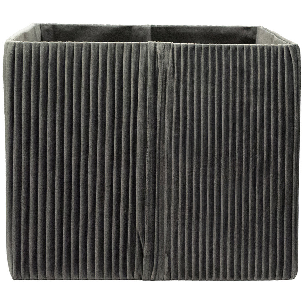 Homebase Pleated Grey Cube Storage Insert 4 Pack Image 5
