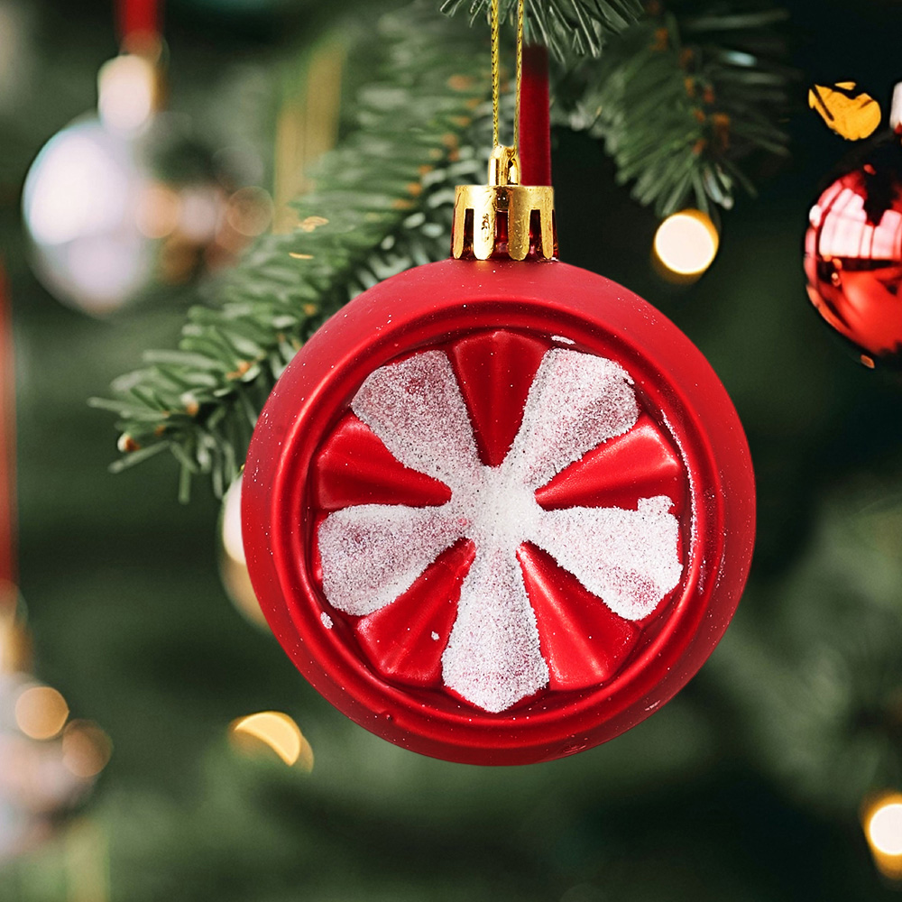 Living and Home Red and White Christmas Tree Decoration Ornaments 40 Pack Image 6