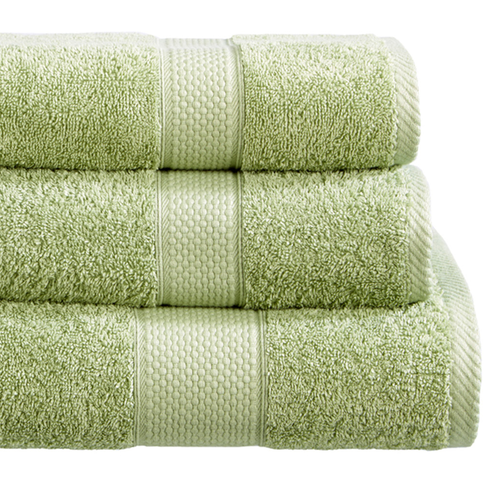 Imperial Hotel Quality Sage Combed Cotton Turkish Bath Mat Image 2