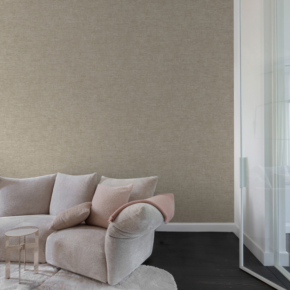 Grandeco Dakota Taupe Wallpaper Image 3