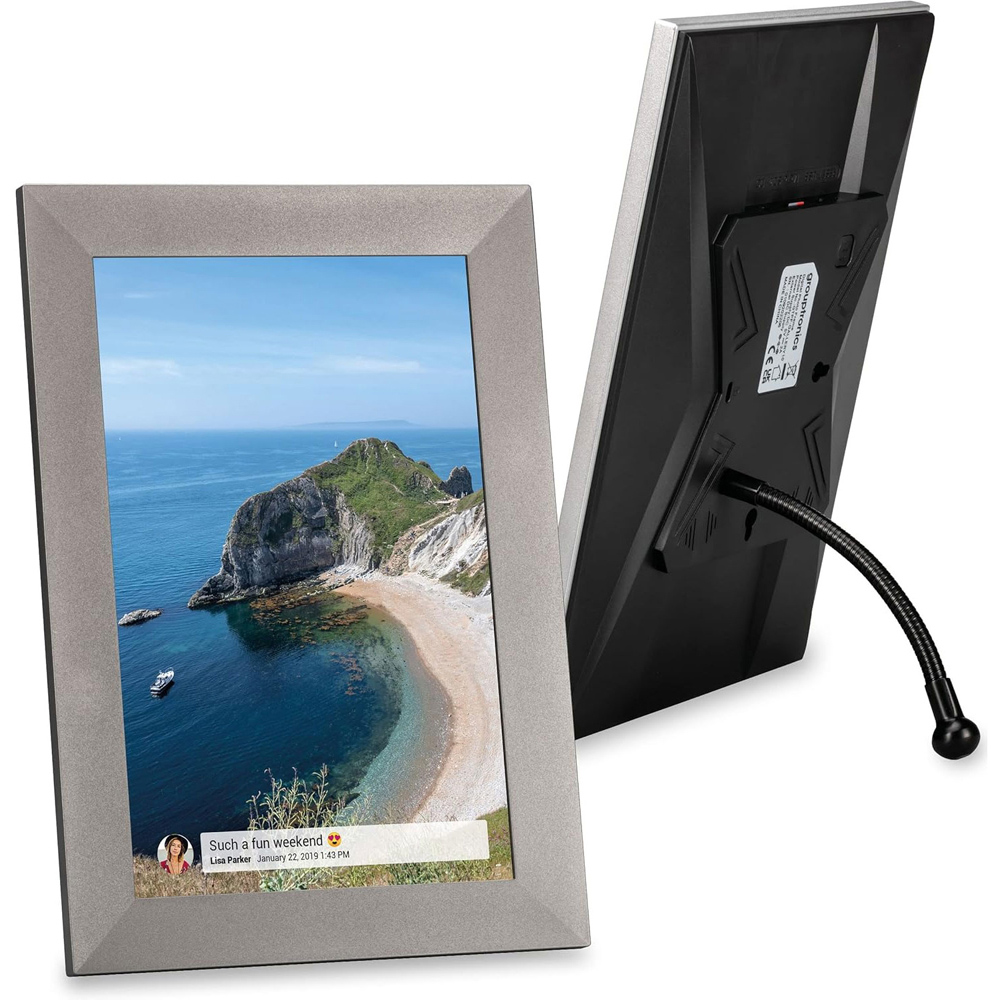 Grouptronics Gallery10 Silver WiFi Digital Photo Frame Image 4