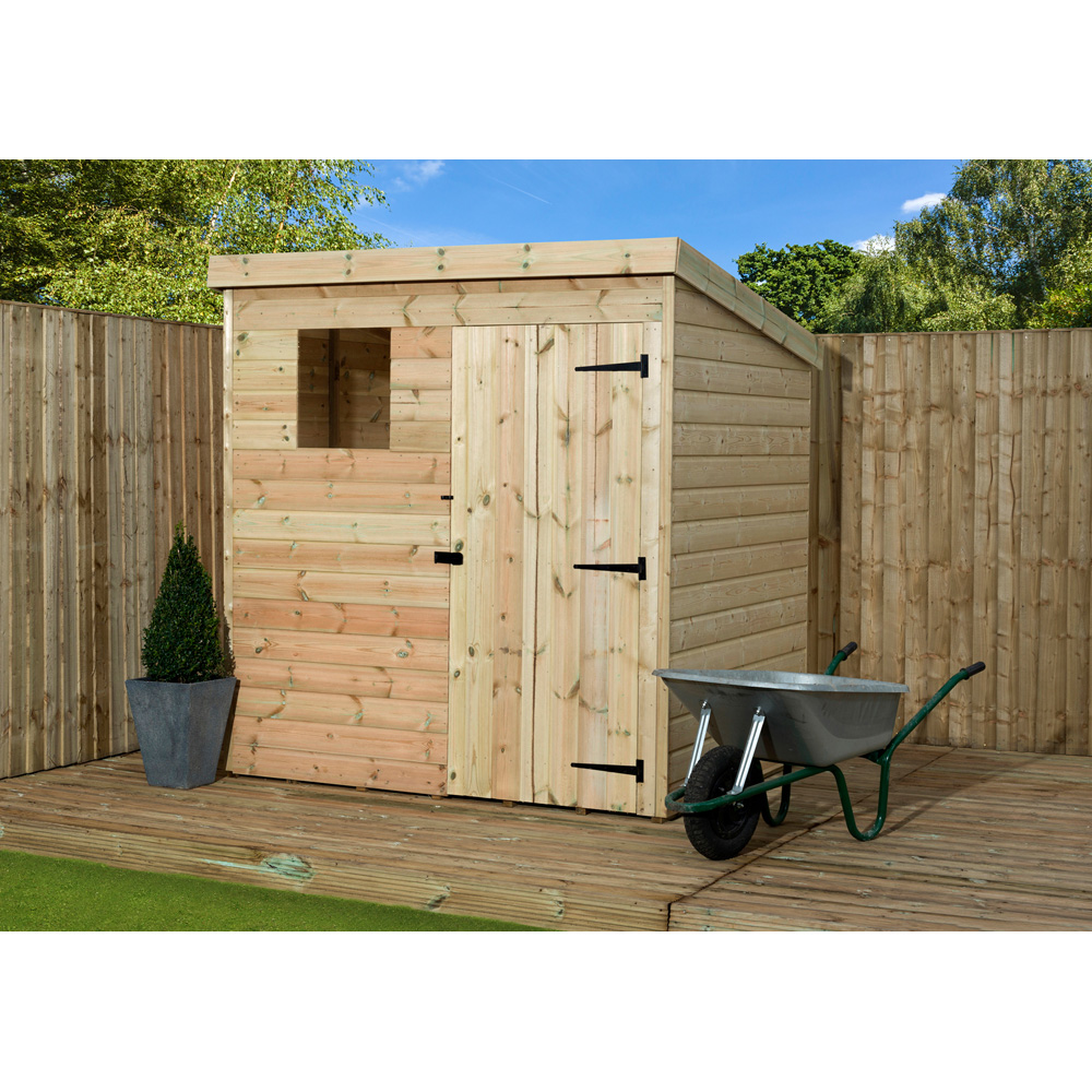 Empire Sheds 1500 5 x 4ft Tongue and Groove Wooden Pent Garden Shed Image 4