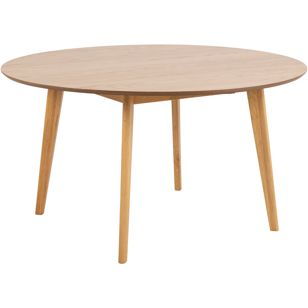 Florence Roxby 4 Seater Round Dining Table Oak Image 2