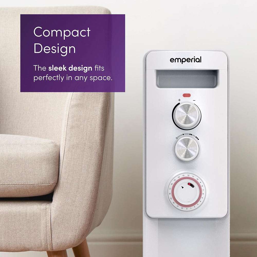 Emperial 11 Fin Oil Filled Radiator Heater 2500W Image 7