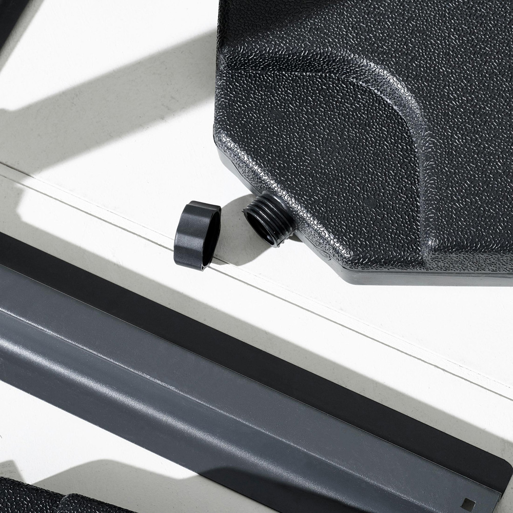 Furniturebox Gretna Grey Square Outdoor Cantilever Parasol and Base Image 5