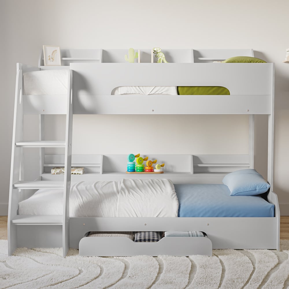 Flair Flick White Triple Bunk Bed Image 3
