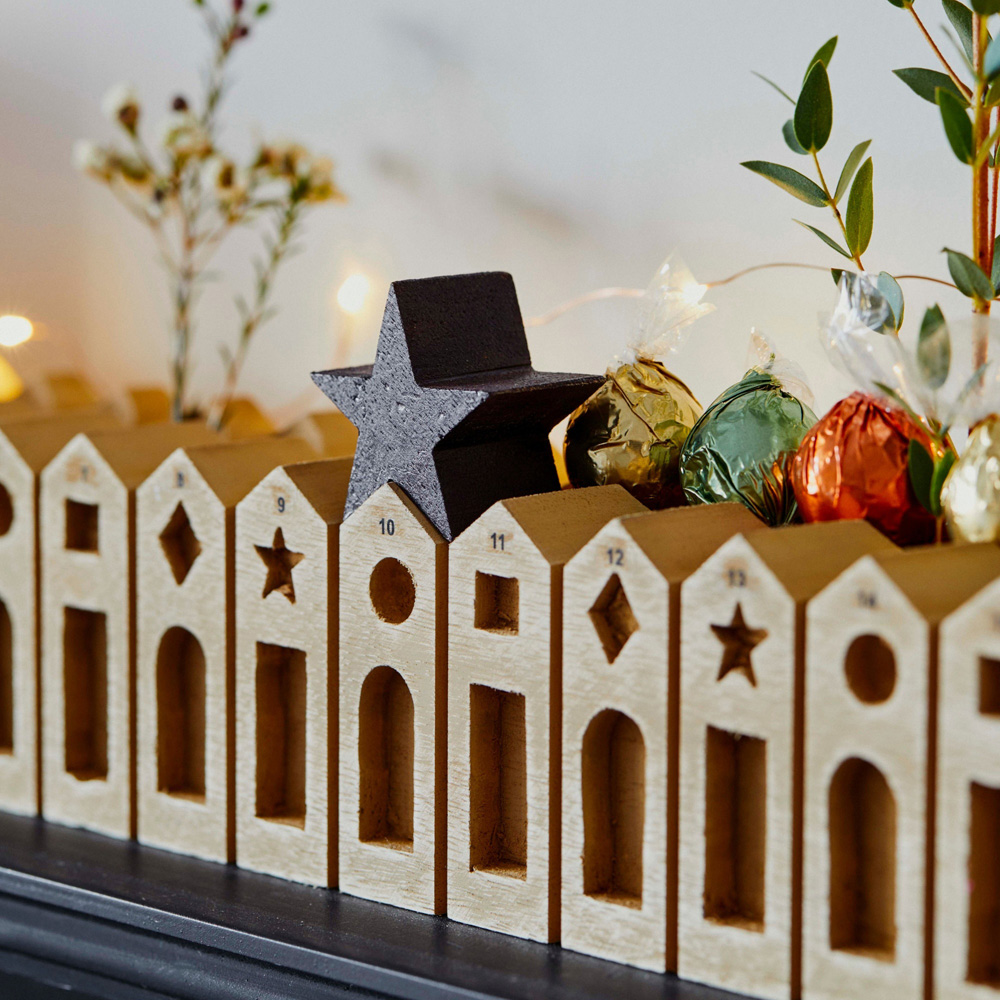 Ivyline Nordic Wooden Christmas Advent Calendar Image 7