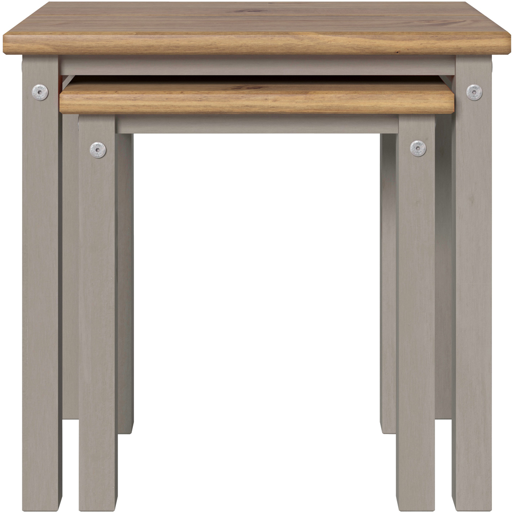 Core Products Corona Linea Grey Nest of Tables Set of 2 Image 3