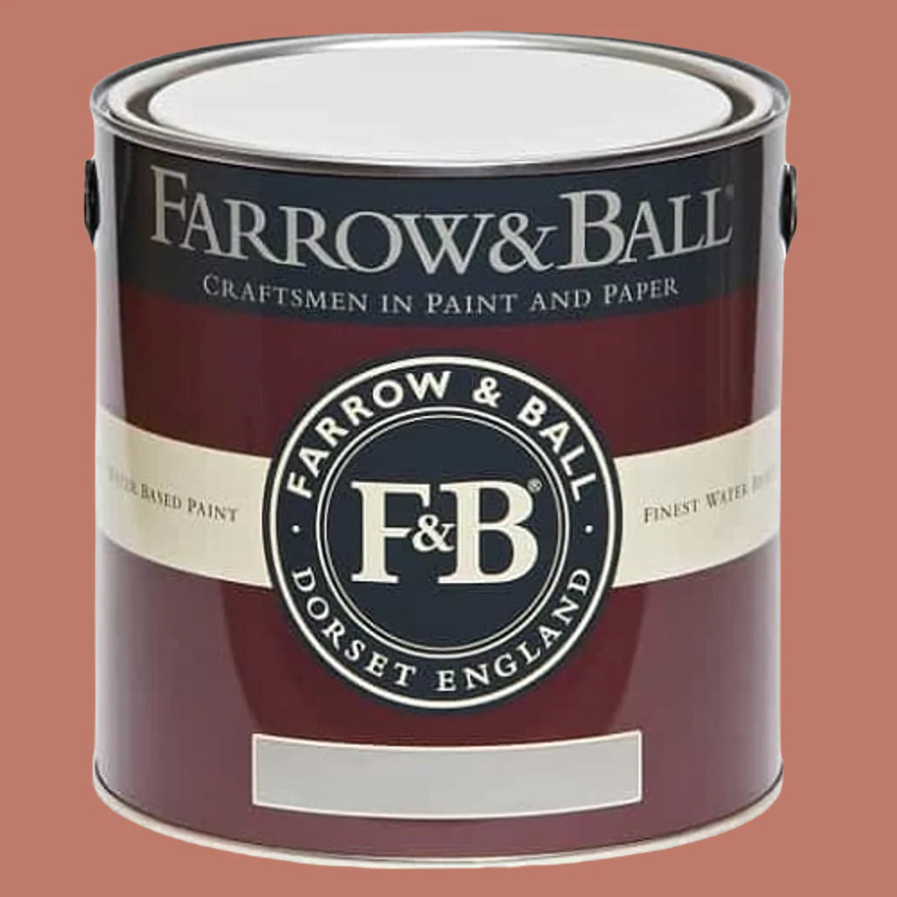 Farrow & Ball Modern Eggshell Red Earth Satin Paint 2.5L Image 2