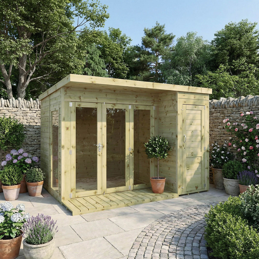 Mercia Summerhouse with Side Shed 10 x 8ft Image 2