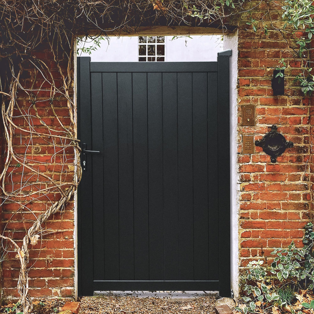 Readymade Gates Black Aluminium Vertical Infill Pedestrian Gate 1800 x 1400mm Image 2