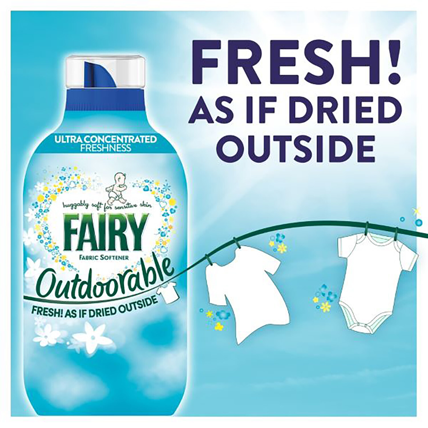 Fairy Outdoorable Fabric Softener - 980ml Image 2