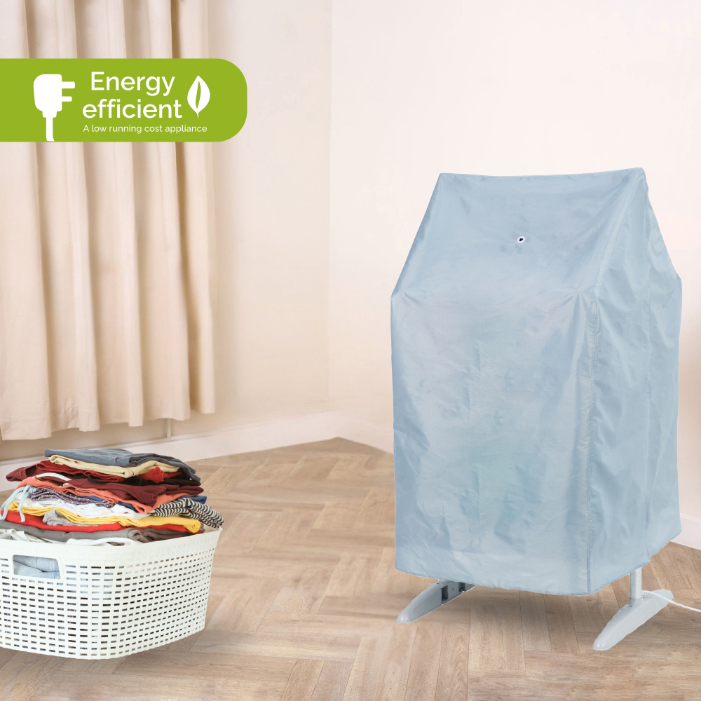 Rediffusion 3-Tier Heated Clothes Airer with Cover Image 2