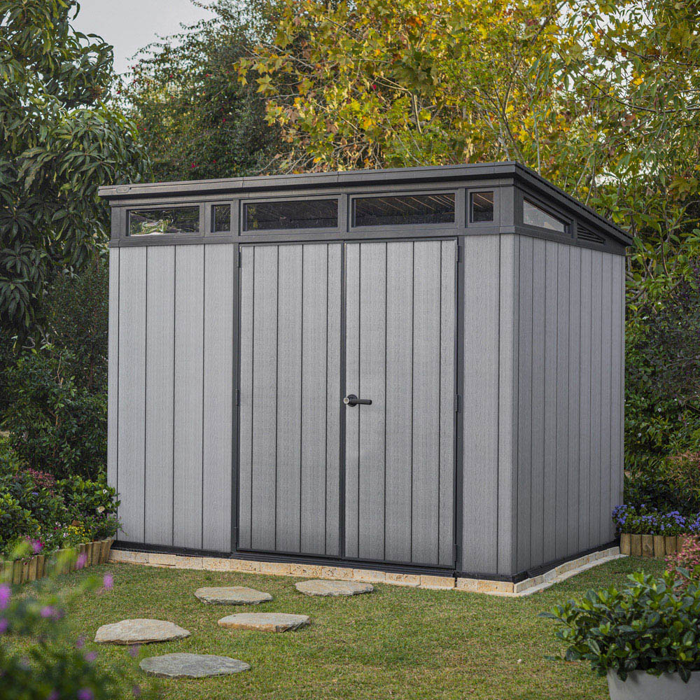Keter Artizan 2.0 9 x 7ft Grey Pent Garden Storage Shed Image 2