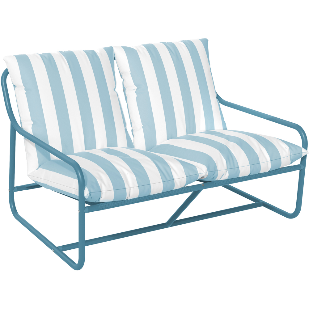 Kettler Cloud Relaxer 2 Seater Nordic Blue Garden Sofa with Cushion Image 2