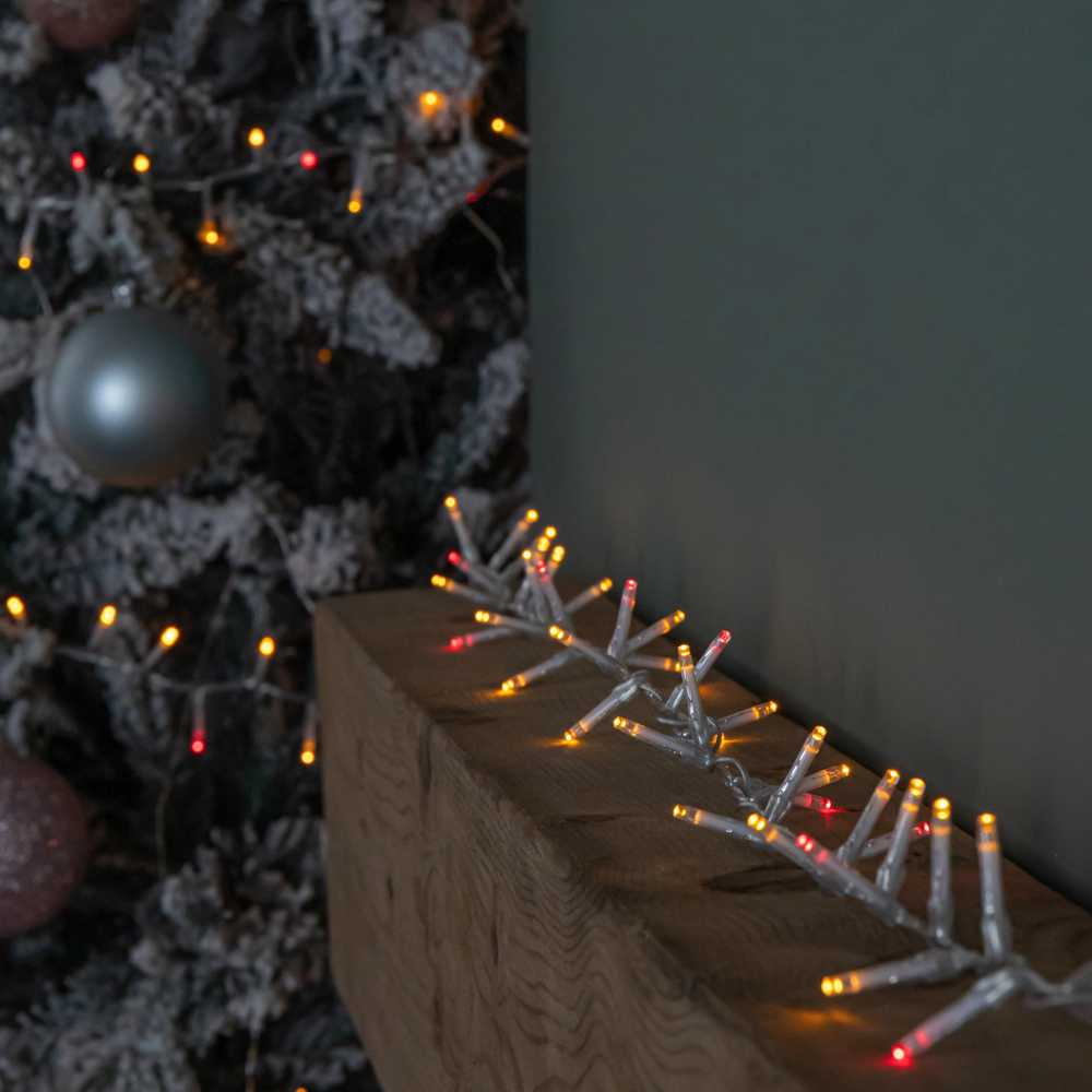 Samuel Alexander TreeBrights 750 Vintage Gold and Red LED Clear Cable Christmas String Lights 18.7m Image 2