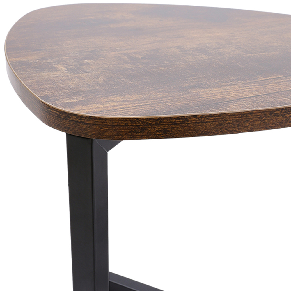 Living and Home Set of 2 Round and Triangular Nest of Tables Image 6